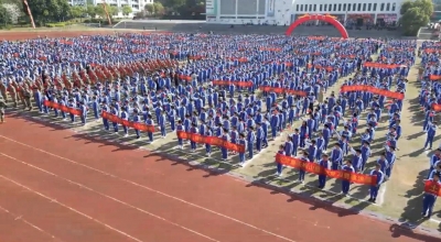 梅县区举办2026年上半年新兵入伍欢送大会暨国防教育进校园活动