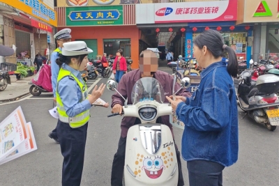 假期安全先行！梅县公安深入乡镇开展交通安全宣传