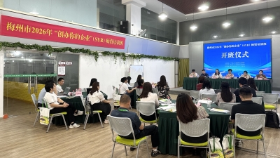 精培创业师资力量！梅州市2026年“创办你的企业”（SYB）师资培训班开班