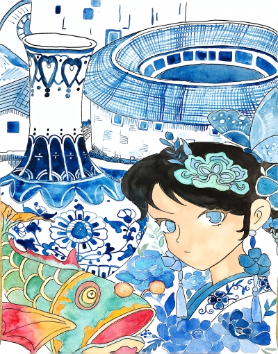 大埔县大埔小学刘锦涵丨绘画   （