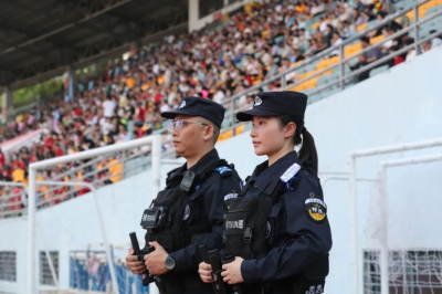 激情“强民杯”，平安“警”相随！梅县公安为足球盛宴全程护航