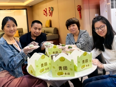 巧手制青团 邻里话传承！梅县程江镇大新城社区举行“情韵清明 邻里同行”主题活动