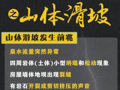 连续降雨易发次生灾害！这份自救指南请收藏好→