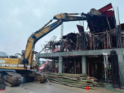 依法拆除3处违法建设！丰顺汤坑镇开展违法用地专项执法行动