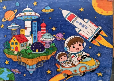梅县区扶大中心小学谢鑫鹏丨绘画
