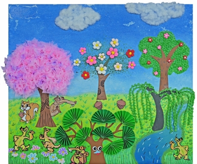 多彩森林 万物家园！梅县区中小学生绘画比赛优秀作品选登