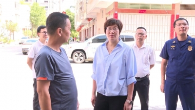 曾小丽到丰顺县汤南镇督导检查“三合一”场所消防安全专项整治工作