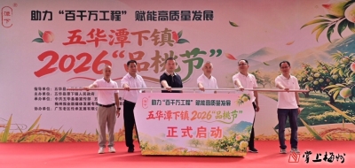 梅州V视丨相约潭下 “桃”醉一夏！五华县潭下镇举行2026年“品桃节”系列活动