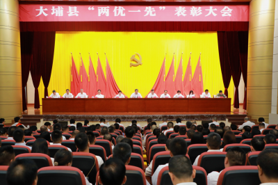 大埔县“两优一先”表彰大会召开：学习先进、争当先进，汇聚起推动大埔高质量发展的磅礴力量