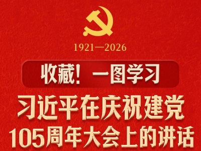 收藏！一图学习习近平在庆祝建党105周年大会上的讲话