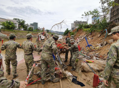 灾后重建一线练精兵！五华县人武部组织民兵和职工在修复战场上检验“应急答卷”