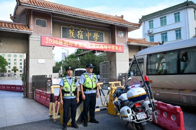 一袭藏蓝  守护逐梦之路！ 蕉岭公安圆满完成中考安保任务