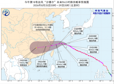 台风“紫檀”今日在粤西“倒水”，“沙德尔”周五影响粤东！ 