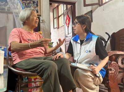 广东新安职业技术学院“诊暖朝夕”乡村行动研究突击队走进梅江区开展社会实践活动