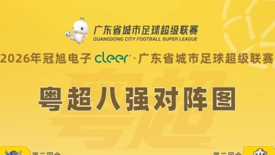 粤超八强出炉！梅州首回合9月5日挑战佛山