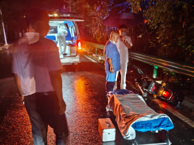 满分处置！暴雨夜车祸，兴宁径南上演暖心接力救援