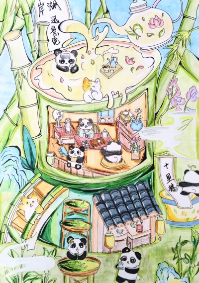梅江区东山学校附属小学余紫琦丨绘画　