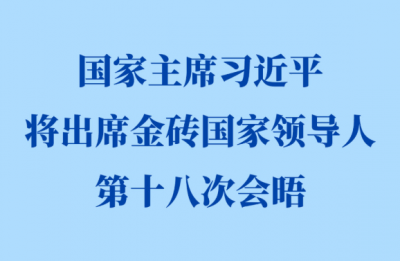 习近平将赴印度出席金砖国家领导人第十八次会晤