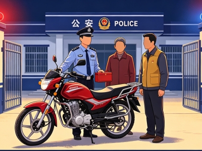 男子跨区域盗窃摩托被抓！丰顺公安提醒：停车勿忘拔钥匙