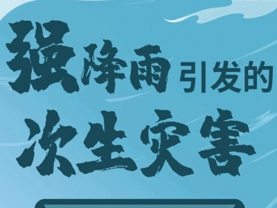 近期我市累计雨量大  这些次生灾害要注意！