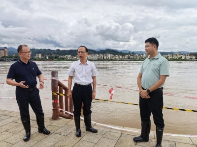 凌望远督导检查韩江流域沿线防汛工作：压紧压实责任 筑牢安全防线