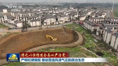 【持之以恒推进全面从严治党】严明纪律规矩 推动营造风清气正的政治生态